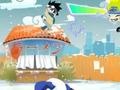 Permainan Naruto playing snowballs