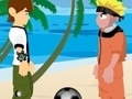 Permainan Naruto and Ben 10 play volleyball