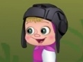 Permainan Masha and the Bear: Jumping on logs
