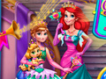 Permainan Anna And Ariel Princess Ball Dress Up