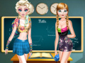 Permainan Elsa And Anna Highschool Fashion