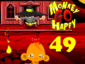 Permainan Monkey Go Happy Stage 49