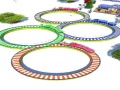 Permainan Lowpolly Train Racing