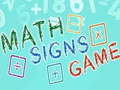 Permainan Math Signs Game