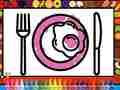 Permainan Color and Decorate Dinner Plate