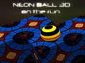 Permainan Neon Ball 3d on the run