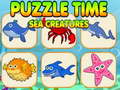 Permainan Puzzle Time Sea Creatures