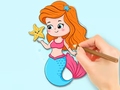 Permainan Coloring Book: Beautiful Mermaid Princess