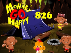 Permainan Monkey Go Happy Stage 826