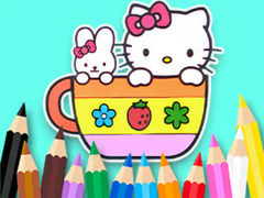 Permainan Coloring Book: Kitty Cup