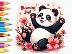 Permainan Coloring Book: Little Panda Cherry Blossoms