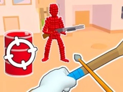 Permainan Stickman Archer Shooting Arrows at Reds