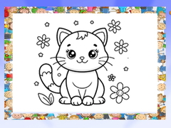 Permainan Beautiful Cats Coloring Book