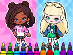 Permainan Coloring Book: Aha World Sporty Girl