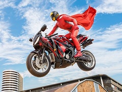 Permainan Real Motorbike Super Hero Stunt 3D