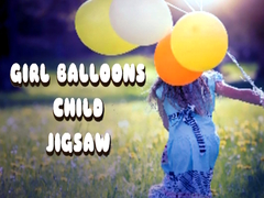 Permainan Girl Balloons Child Jigsaw