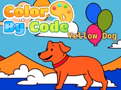 Permainan Color By Code: Yellow Dog