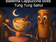Permainan Ballerina Cappuccina loves Tung Tung Sahur