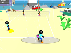 Permainan Stickman Beach Volleyball