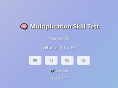 Permainan Multiplication Skill Test