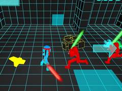 Permainan Stickman Neon Sword Fighting