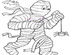 Permainan Mummy Coloring Book