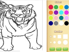 Permainan Tiger Coloring Book