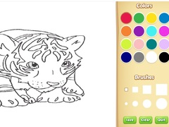 Permainan Baby Tiger Coloring Book
