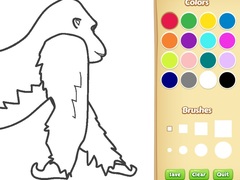 Permainan Gorilla Coloring Book for Kids