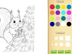 Permainan Christmas Animal Coloring Book for Kids