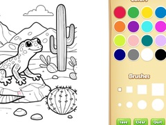Permainan Desert Animals Coloring Book for Kids