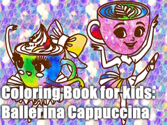 Permainan Coloring Book for kids: Ballerina Cappuccina 