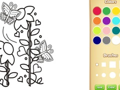 Permainan Butterflies and Flowers Coloring Book for Kids