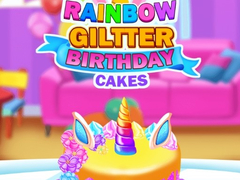 Permainan Rainbow Glitter Birthday Cakes