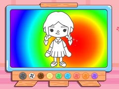 Permainan Coloring Book: Toca Boca Girl