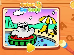 Permainan Color By Code: Polar Bear