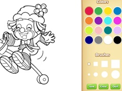 Permainan Clown Coloring Pages