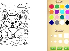 Permainan Dog Coloring Book