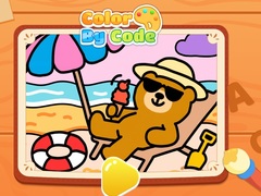 Permainan Color By Code: Chill Bear