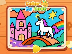 Permainan Color By Code: Rainbow Unicorn