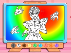 Permainan Coloring Book: Wednesday Addams Dancing