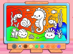 Permainan Coloring Book: Kawaii Sea Animals