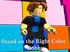 Permainan Stand on the Right Color Robby