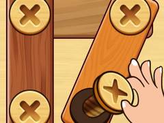 Permainan Screw Nuts & Bolts: Wood Solve