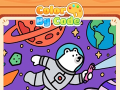 Permainan Color By Code Space Bear