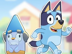 Permainan Jigsaw Puzzle: Bluey & Bingo Obstacle Course