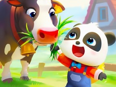 Permainan Jigsaw Puzzle: Baby Panda Cow Ranch