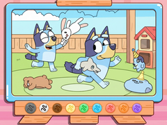 Permainan Coloring Book: Bluey & Bingo Chasing Play