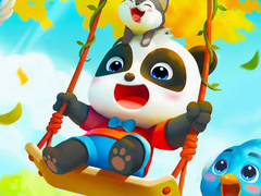 Permainan Jigsaw Puzzle: Baby Panda Autumn Picnic Friends
