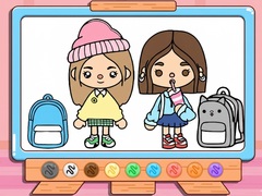 Permainan Coloring Book: Toca Boca Back To School